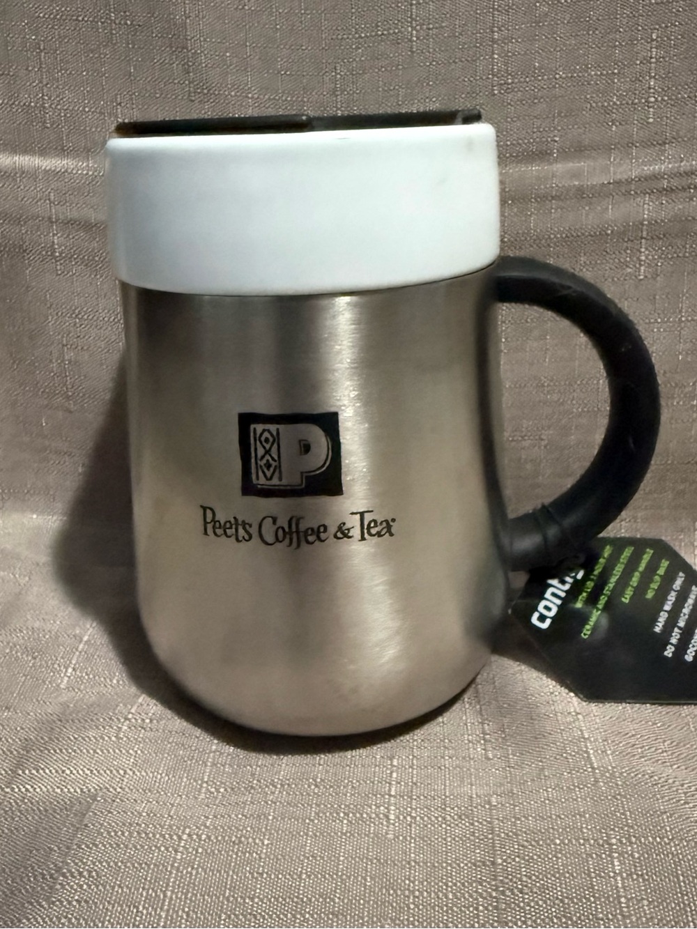 Contigo Stainless Steel and ceramic Travel Mug with Black Handle